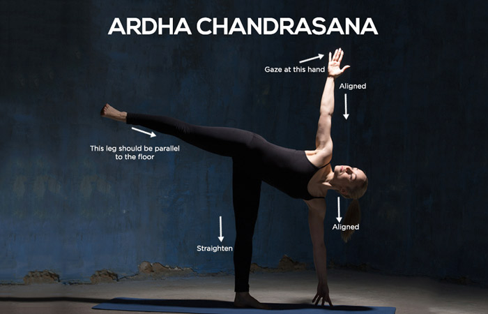 Image result for Ardha Chandrasana