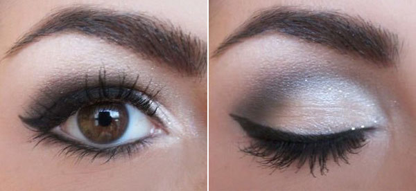 Matte Muted Grey Eye Makeup For Day Time
