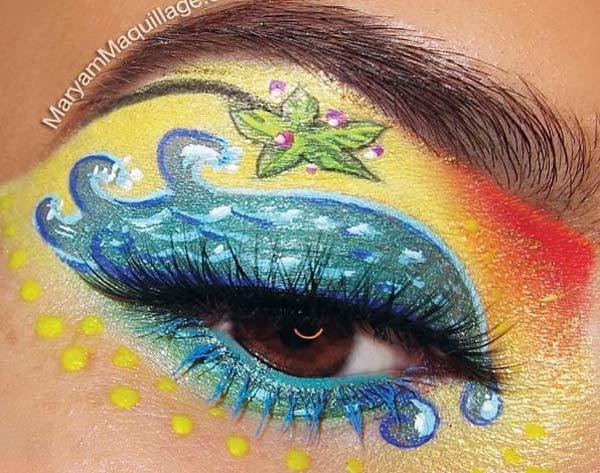 Sunsets And Palm Trees Eye Makeup