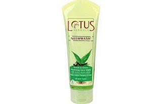 Face Wash For Combination Skin - Lotus Herbals Neemwash 7. Lotus Herbals Neemwash Neem And Clove Purifying Face Wash