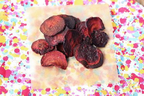Baked Beet Chips Baked Beet Chips