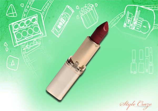loreal paris color riche lipstick in intense ruby