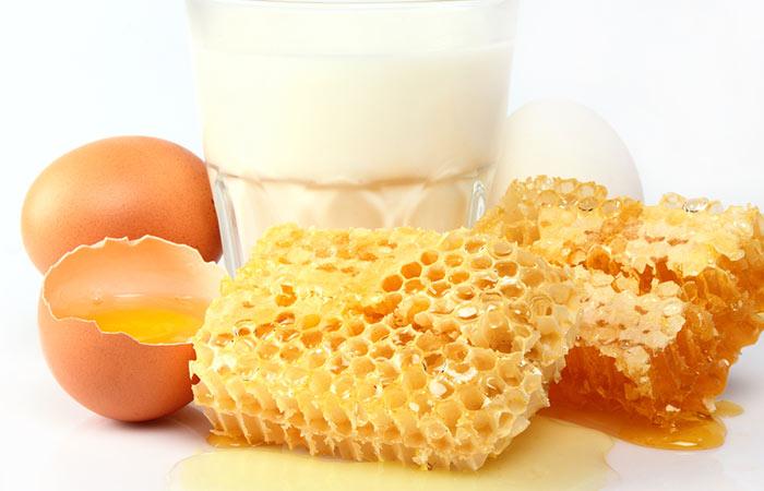 Маска из кефира мёда и яйца Маска из кефира мёда и яйца