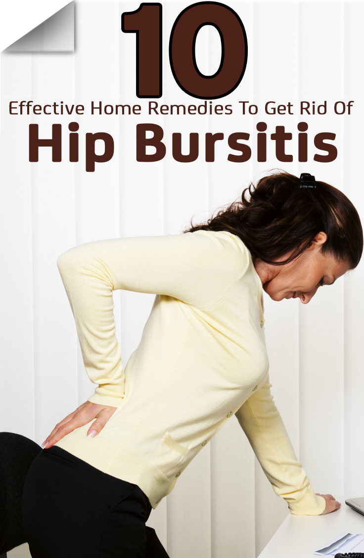 What are some home treatments for bursitis?