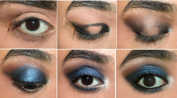 elegant blue eyes makeup tutorial