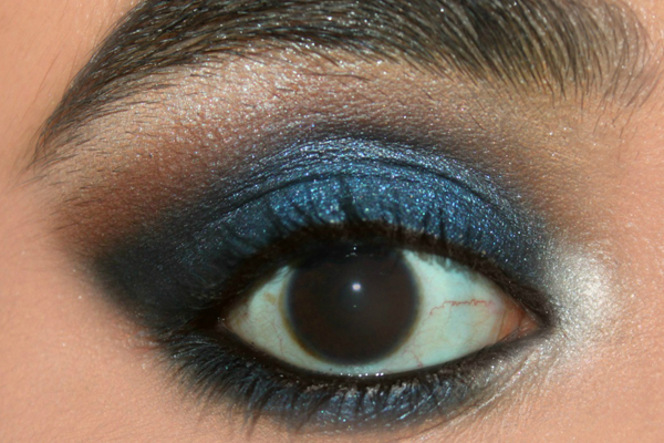 elegant blue eyes makeup tutorial 