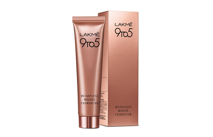 Lakme 9 To 5 Weightless Mousse Foundation - Lakme Bridal Makeup Kit Products
