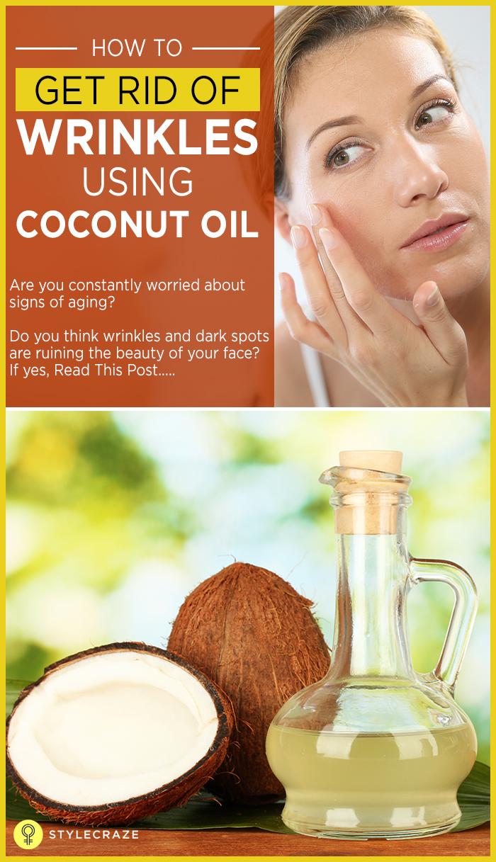 How do you remove wrinkles with coconut oil?