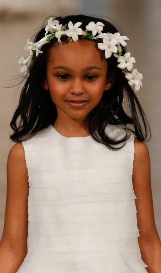 Flower Girl Hairstyles - Messy Long Hair Messy Long Hair