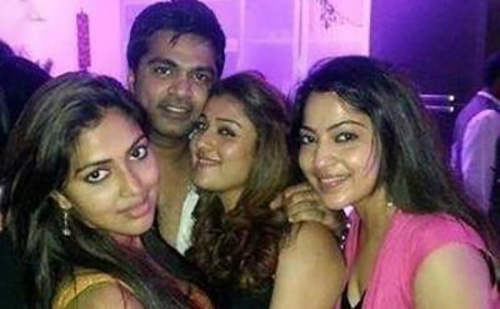 Simbhu and Nayanthara Without Makeup - The Party Rocker Look