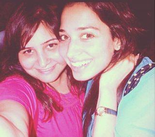 Tamanna's Selfie With Her Friend Tamanna's Selfie With Her Friend