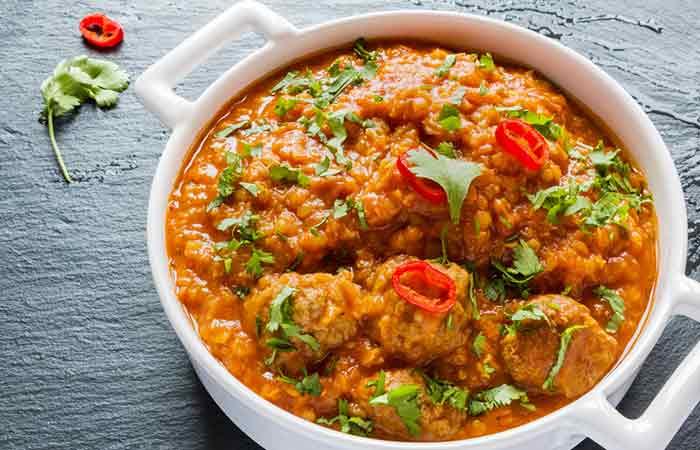  2. Spicy Chicken Lentil Stew And Rice