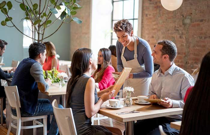 4. If the café or the restaurant that you are visiting seems stifling