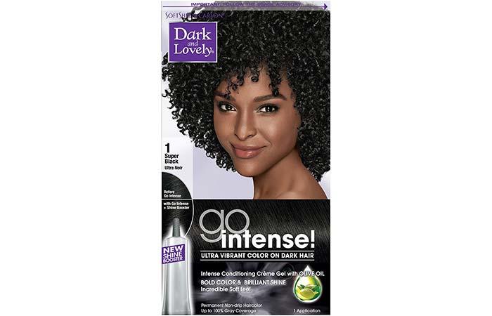 5. Dark & Lovely Go Intense Ultra Vibrant Color – 1 Super Black