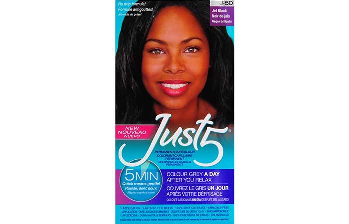 6. Just 5 Hair Color – Jet Black