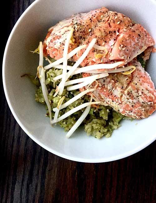 2. Cauliflower Rice And Pan Fried Chicken Breast Lunch