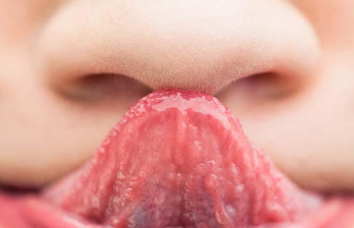 2. Let’s See If You Can Touch Your Nose With Your Tongue