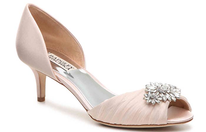 Bridal Wedding Shoes - Embellished Low Heel Bridal