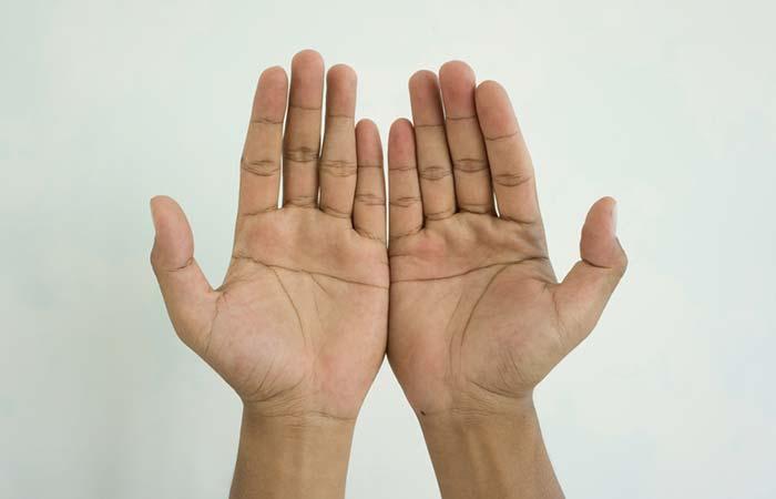 5. Check Out For Simian On Your Hand