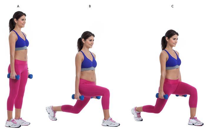 5. Reverse Dumbbell Lunge