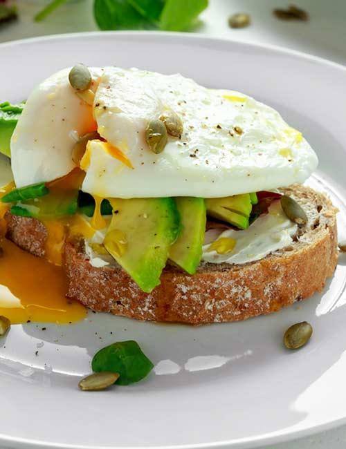 10. Egg, Cheese, And Avocado Toast