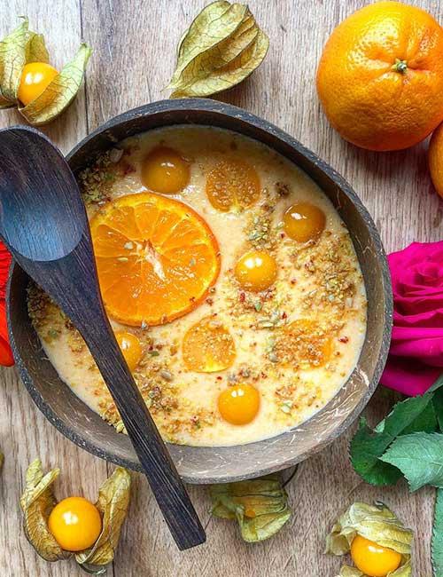 15. Orange Protein Smoothie Bowl