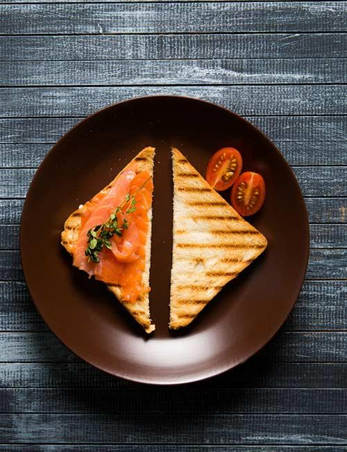 6. Bacon And Salmon Grilled Sandwich