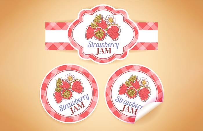 6. Fruit Jar Stickers