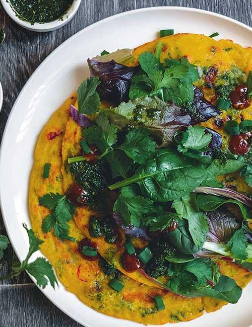 7. Chickpea Flour Crepes