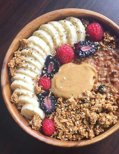 9. Chocolate Peanut Butter Oats