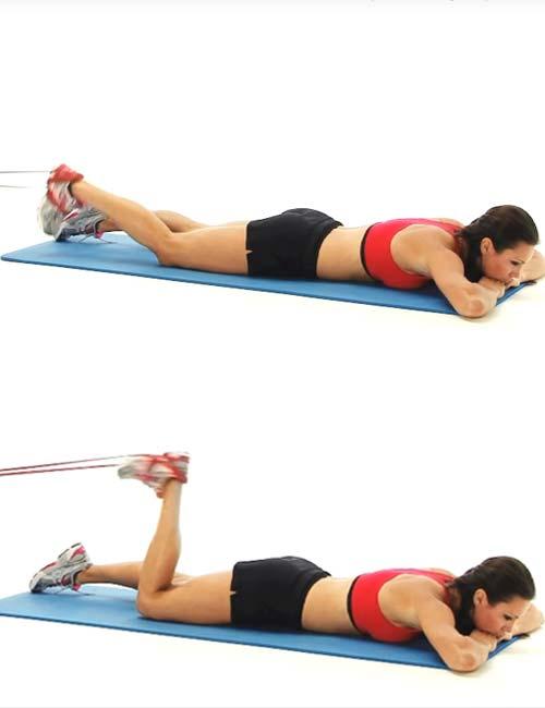 Resistance Band Hamstring Curls