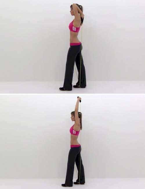 Resistance Band Overhead Tricep Extension