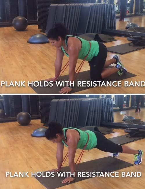 Resistance Band Plank Hold