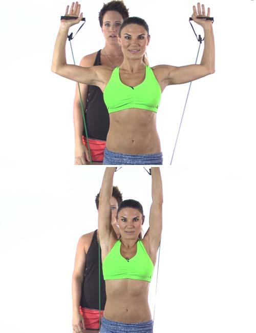 Resistance Band Shoulder Press