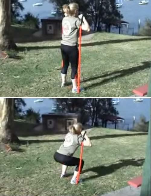Resistance Band Squats