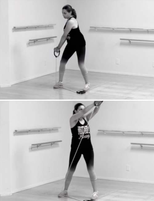 Resistance Tube Wood Chop