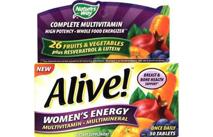 12. Alive Multivitamin – Multimineral Women's Energy