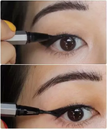 How to apply liquid eyeliner on monolid step 5