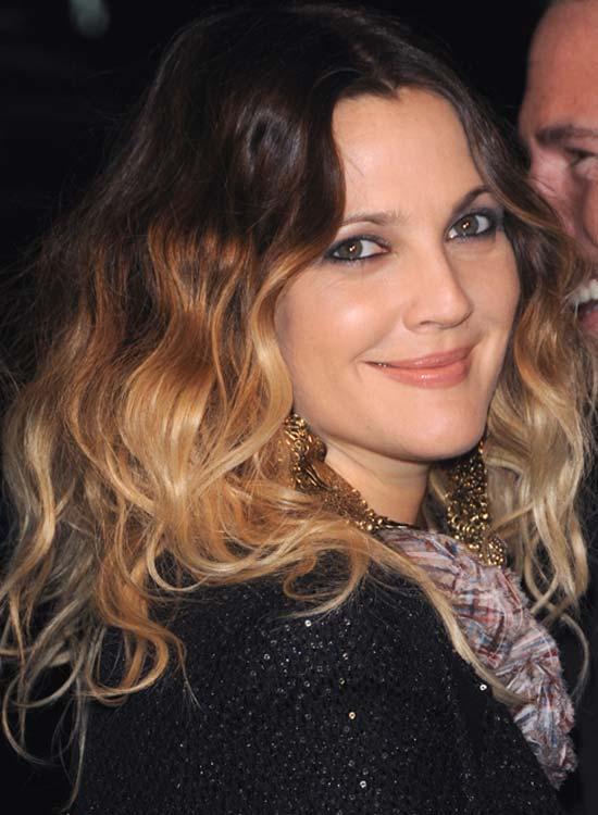 Ondulado cabelo Ombre com parte central