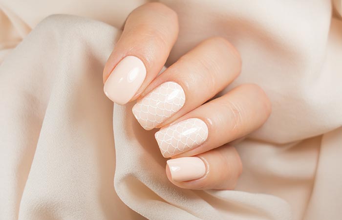 Squoval-shaped nails
