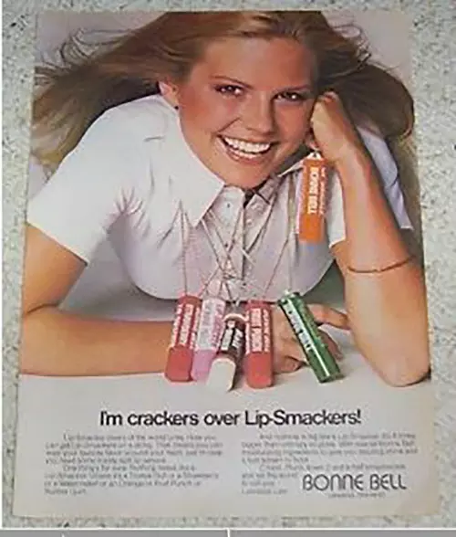History of lip smackers in 1960s to 1970s
