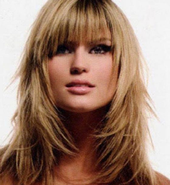 Hairstyles For Square Faces With Bangs