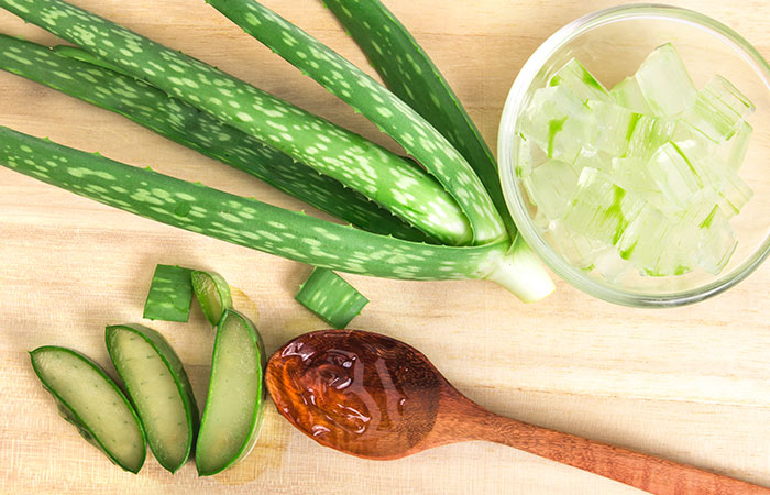Aloe vera gel to get rid of blemishes