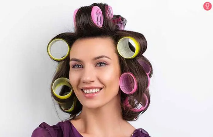 Curl your hair using Velcro rollers