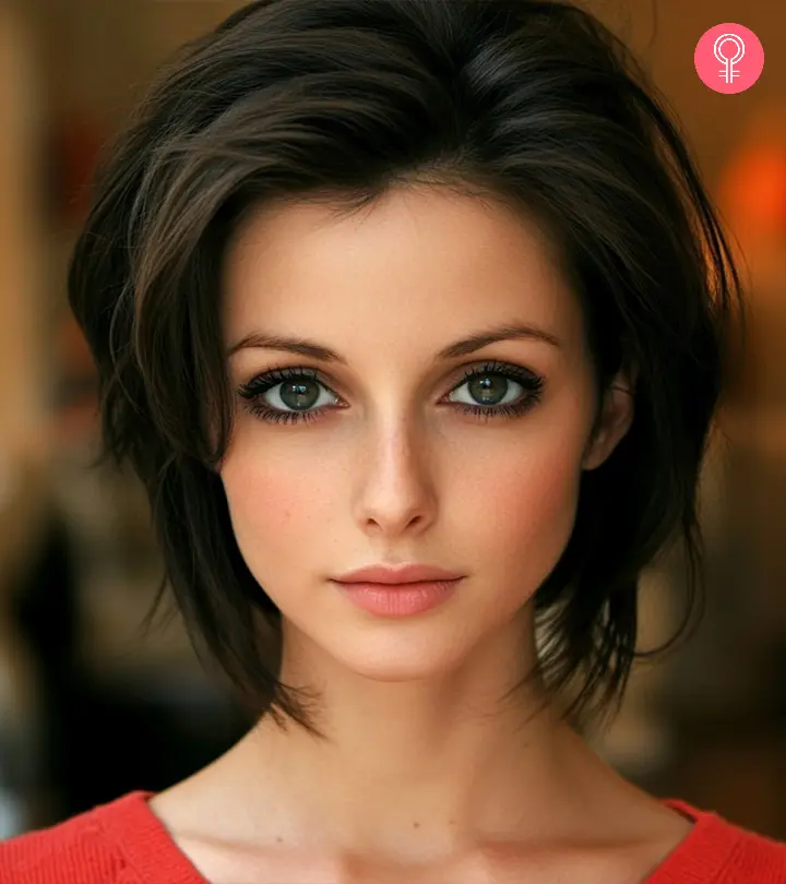 Heart-shaped face women with short hairstyles