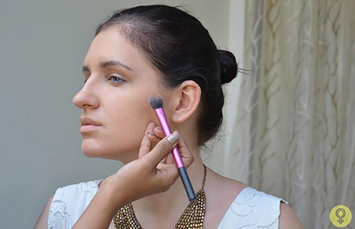 How to contour cheekbones step 5