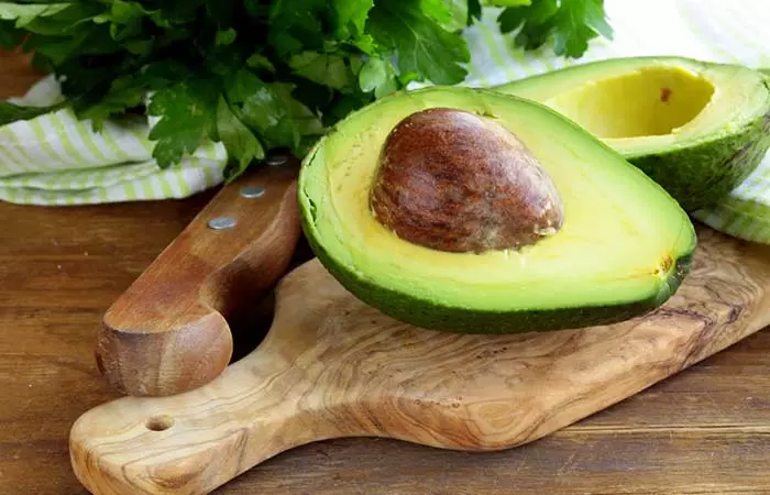 Avocado face mask for glowing skin