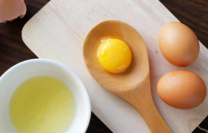 Egg face mask for glowing skin