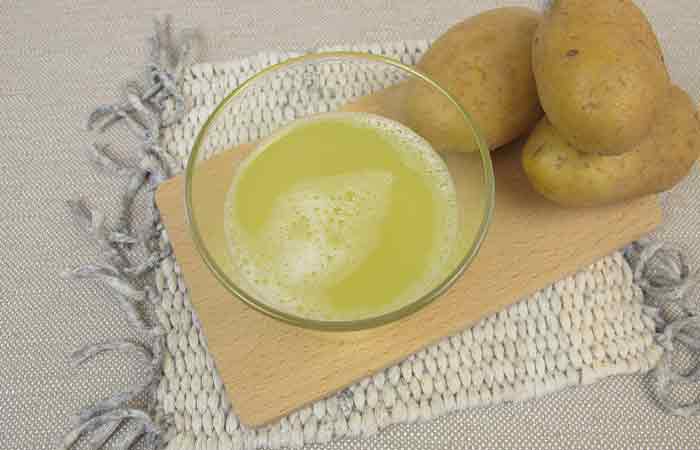 potato juice for dark neck