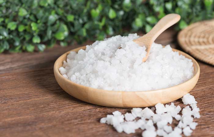 Epsom salt to remove dead skin